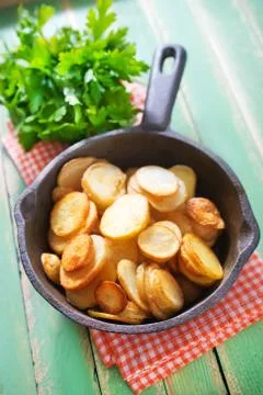 Fried potato Stock Photos