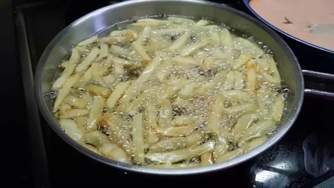 Fried Potatoes Stock Footage 79075083