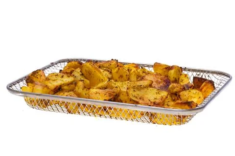 Fried potatoes isolated Stock Photos
