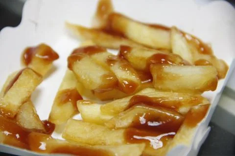 Fried potatoes Stock Photos