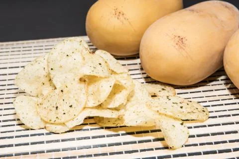 Fried potatoes Stock Photos