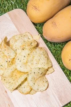 Fried potatoes Stock Photos