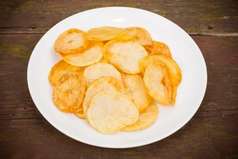 Fried potatoes Stock Photos