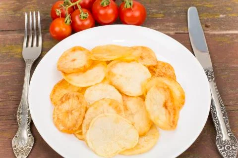 Fried potatoes Stock-Fotos