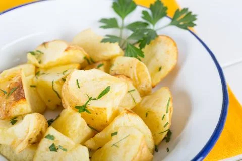 Fried potatoes Foto stock
