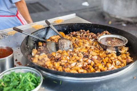 Fried potatoes Foto stock