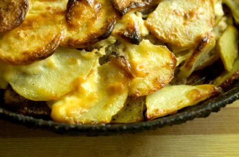 Fried potatoes Stock Photos