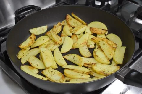 Fried Potatoes Stock Photos