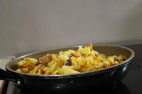 Fried potatoes Foto stock