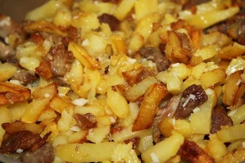 Fried potatoes Stock-Fotos