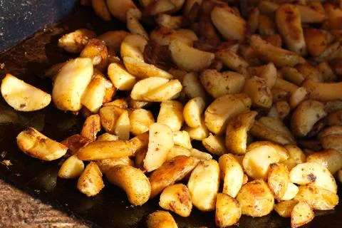 Fried Potatoes Stock Photos