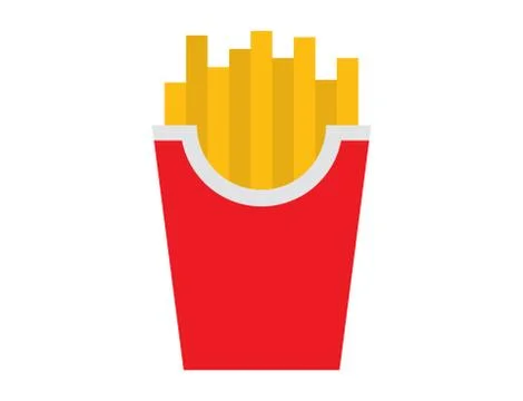 Fried potatoes vector Stock Illustration