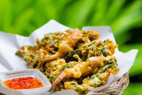 Fried prawn balls Stock Photos