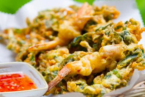 Fried prawn balls Stock Photos