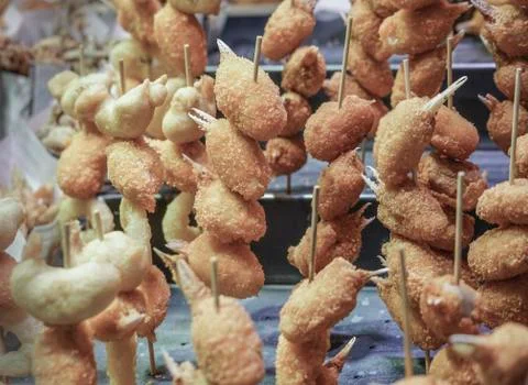 Fried prawn Stock Photos