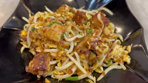 FRIED RADISH CAKE Stock Footage 175682915