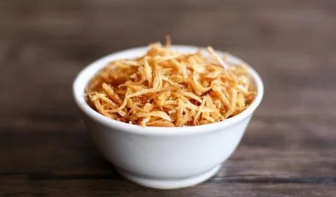 Fried red onion Stock Photos