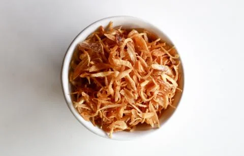 Fried red onion Stock Photos