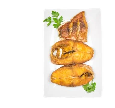 Fried Red Snapper Stock Photos