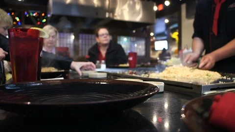 Fried Rice 3 Plate Stock Footage 112667826
