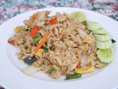 Fried rice close up Stock Photos