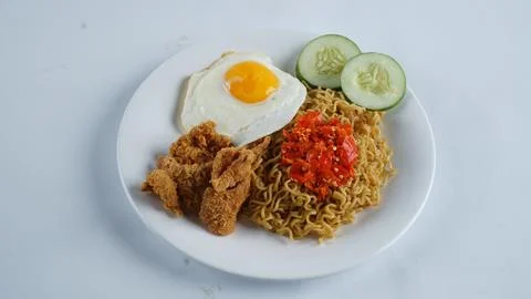 Fried rice with egg Stock Photos
