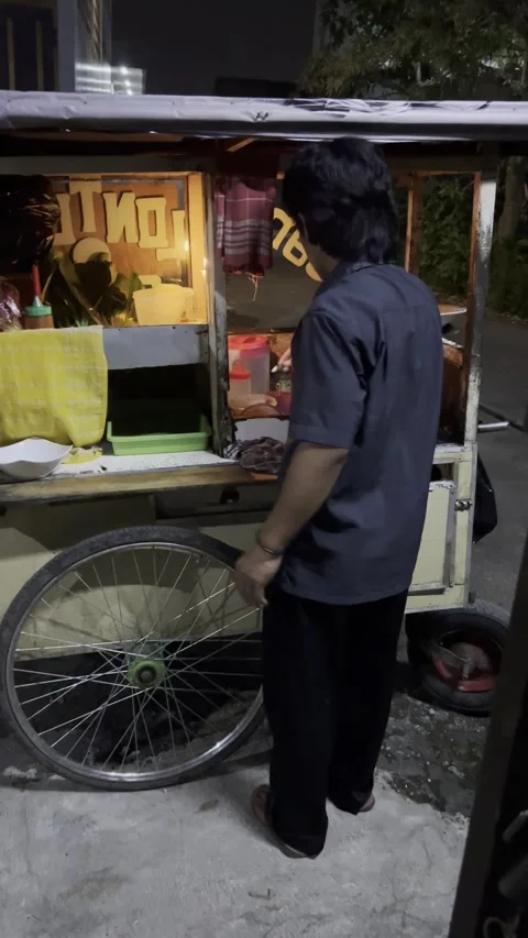 Fried rice merchant Stock Footage 244359951