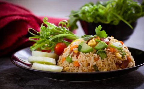 Fried rice Stockfoto's