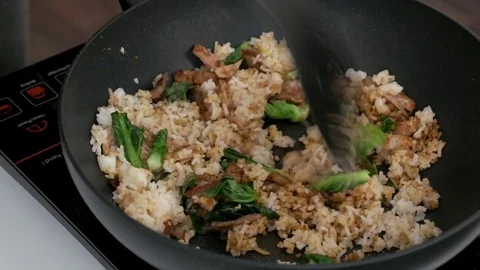Fried Rice Recipes 2 Stock Footage 73547008