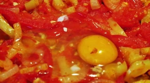 Fried ripe tomatoes, Stock Footage 53126728