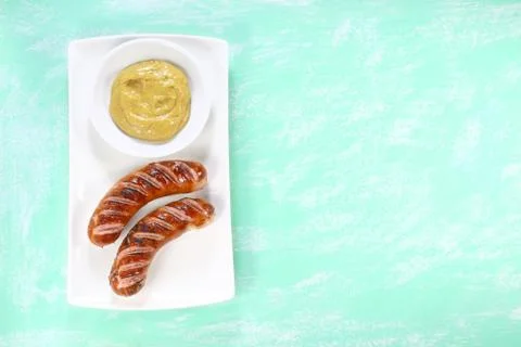 Fried sausage Stock Photos