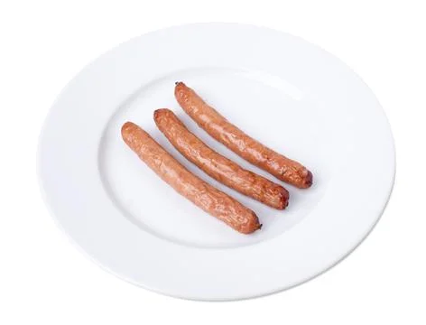 Fried sausages. Stock Photos