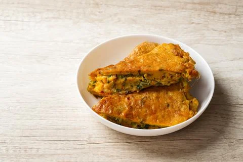 Fried Scrambled Eggs Stock-Fotos