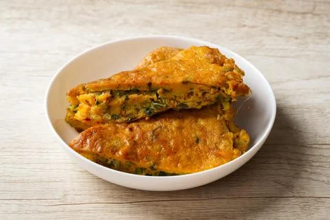 Fried Scrambled Eggs Stock Photos