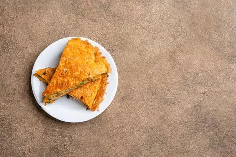 Fried Scrambled Eggs Stock-Fotos