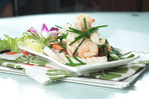 Fried seafood Stock Photos