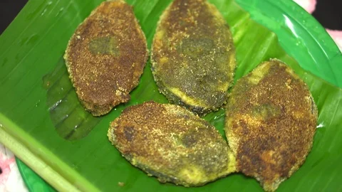 Fried Seer Fish 4K Video stock 119633817
