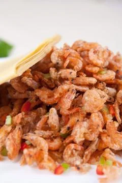 Fried shrimp Stock Photos