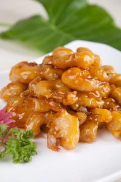 Fried shrimp Stock Photos