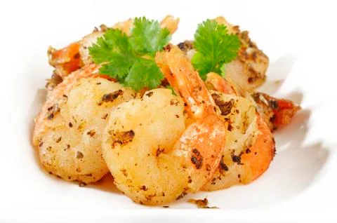 Fried Shrimp Stock Photos