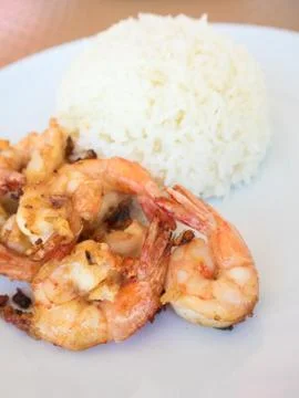 Fried Shrimp Stock Photos