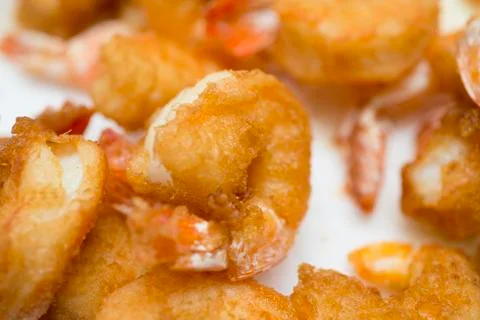 Fried shrimp Фото