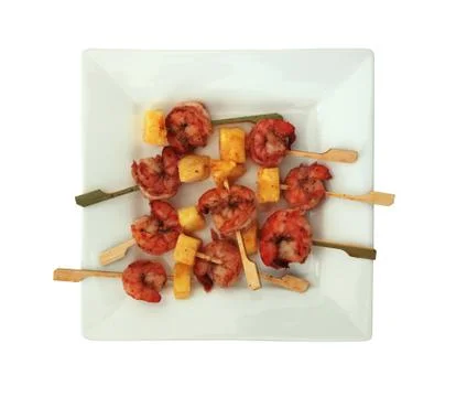 Fried shrimps Stock Photos