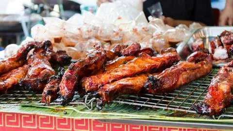 FRIED SPARE RIBS Stock Photos