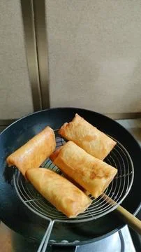 Fried spring rolls or risoles Фото