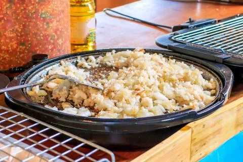 Fried squid egg Stock Photos