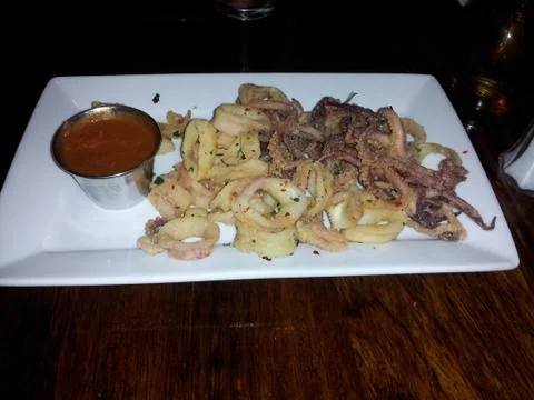 Fried Squid Stock Photos