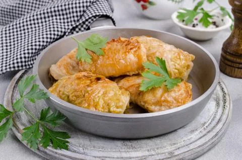 Fried stuffed cabbage Stock-Fotos