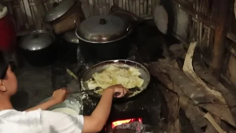 Fried tempe Stock Footage 242703764