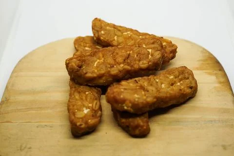 Fried tempe 库存照片